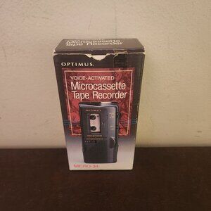 Optimus Micro-34 Microcassette Tape  Recorder Handheld (VINTAGE)